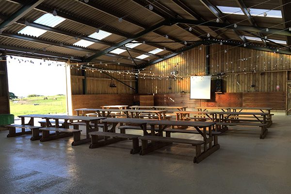 Sheepfold Farm barn at Shropshire Farm Adventure