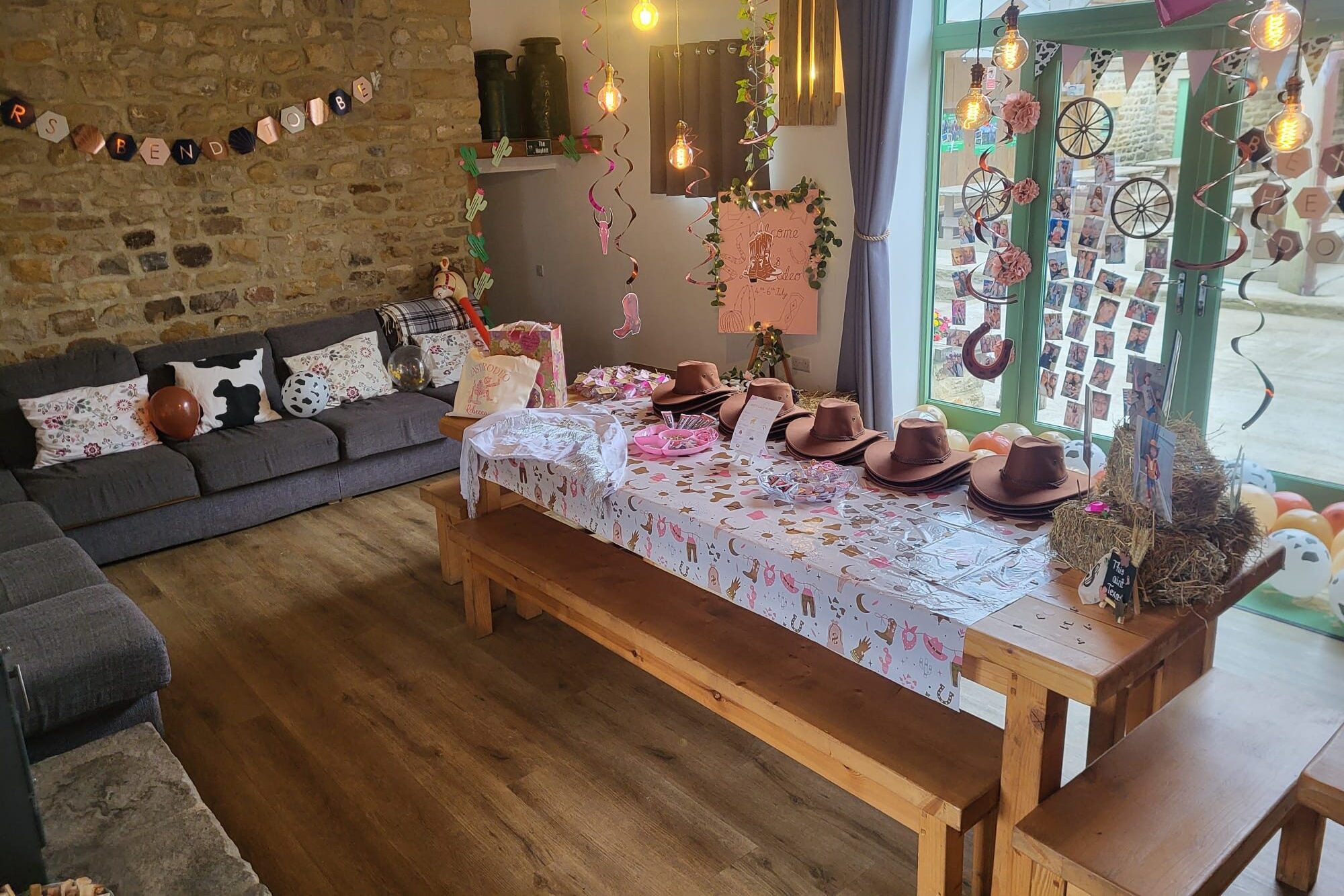 Shepherds Lodge Living Area Farm Adventure Yorkshire